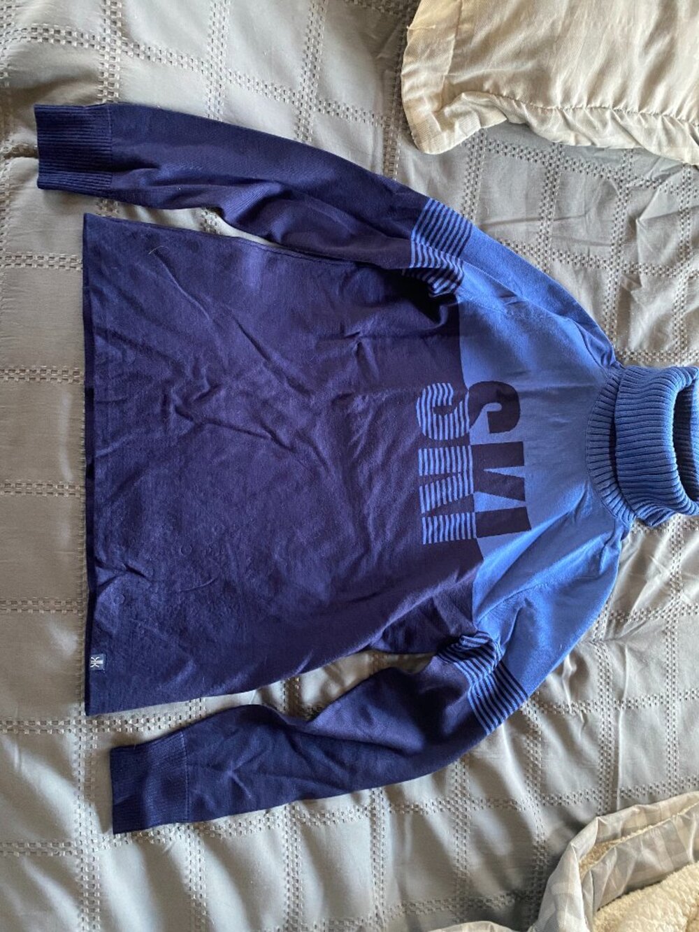 Krimson Klover sweater Slope Side Turtleneck Blue Navy ASO KATE MIDDLETON